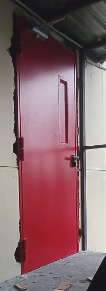 single steel fire door